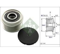 Polea, alternador INA 535 0151 10 para OPEL COMBO Tour 1.3 2005-2011
