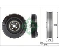 Polea del cigüeñal con amortiguador de vibraciones 544 0002 10 INA para VW AUDI