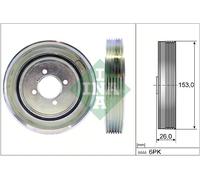 Polea, cigüeñal INA 544 0040 10 para PEUGEOT EXPERT (224_) 1.9 2003-2006