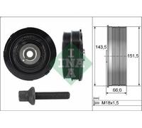 Polea, cigüeñal INA 544 0069 20 para BMW 3 (E46) 2 1998-2001