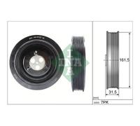 Polea Cigüeñal Schaeffler Ina 544 0127 10 para Ford Land Rover