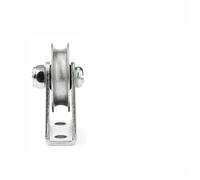 Polea cóncava con cojinete de ranura en U, guía cable acero 6 mm, soporte polea fija for puerta corrediza para Puertas Automáticas