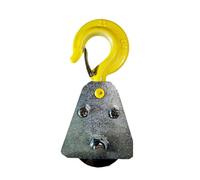 Polea de acero de aleación resistente, rueda de gancho de 1 tonelada, capacidad de carga de 2204lb, bloque de elevación para aplicaciones marinas de construcción, polea de capacidad