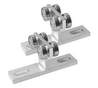 Polea de acero en forma de T para montaje de rueda de pista, suave para canal de 1-5/8 pulgadas de ancho, capacidad de carga de 550 libras, fácil de usar