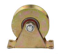 Polea de acero para cables de 1 a 8 mm con rodamientos de bolas duales, rueda de ranura en V de 30/50/60/80/95 mm para elevación, cabrestante, herrajes para puerta corredera (80 mm)