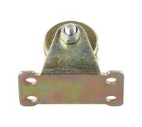 Polea de acero para cables de 1 a 8 mm con rodamientos de bolas duales, rueda de ranura en V de 30/50/60/80/95 mm para elevación, cabrestante, herrajes para puerta corredera (32 mm)