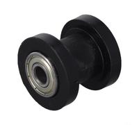 Polea de ajuste tensor deslizante de rodillo de cadena para ATV Dirt Bike de 8 mm y 10 mm de diámetro interior, plástico de ingeniería y metal para modificación, accesorio (8 mm, negro)