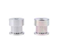 Polea De Aleación De Aluminio Para Impresora 3D De 2 Piezas - Poleas De Dientes De Engranajes De Alta Calidad Con Diámetro Interno De 5 Mm