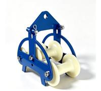 Polea de alimentación, polea de alimentación de cable de conducto de 3 pulgadas con rueda de nailon, polea de alimentación de alambre de baja fricción para cableado eléctrico y construcción industrial