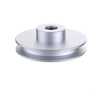 Polea de aluminio con ranura en V para correa redonda de 6 mm, CNC con tornillo prisionero, transmisión de fuerza precisa para motores y modelismo, diámetro exterior seleccionable entre 20 mm y 80 m