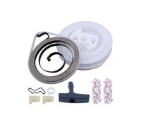 Polea de arranque de retroceso para motosierra, resorte, agarre, cuerda, trinquete de rotor, compatible
