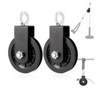 Polea de Cable, Bloque de Polea Giratoria de Única 90mm Rotación 360 Para Sistema de Polea de Gimnasio, Bloques de Elevación, Equipo de Gimnasio, Proyectos de Bricolaje para El Hogar, 2PCS
