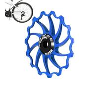 Polea de Cambio de Bicicleta,Rueda guía del Cambio Trasero de Bicicleta - Rueda de polea de de cerámica Ligera, 14T/15T/16T, Resistente a Impactos para de montaña
