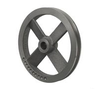 Polea de compresor de aire de una sola ranura, accesorio de metal, 1 pieza compatible con tamaños de agujeros interiores (B)