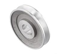 Polea de correa de aluminio de una sola ranura 1 unids para correa de motor y sistemas de compresor de aire compatible con correa triangular tipo A (97 * 24)