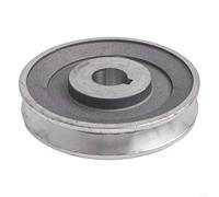 Polea de correa de aluminio de una sola ranura para correa triangular tipo A, compatible con compresores de aire de 97 x 24 mm y 97 x 19 mm, repuesto de polea de motor (97 x 19)