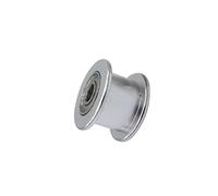 Polea de correa de distribución de aluminio, Polea tensora 2GT 16T con rodamiento for correa de aleación aluminio 6/10mm con/sin dientes(For Width 9mm,Bore 300cmm NO TEETH)