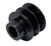 Polea de correa en V doble con diámetro de eje de 20 mm compatible para Honda para motores 168F 170F GX110 7HP (cabeza convexa)