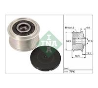 Polea del alternador 535 0298 10 INA para NISSAN RENAULT