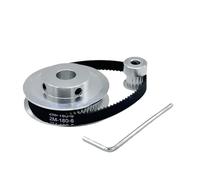 Polea de correa GT2, 16 dientes, 2GT 16T-60T, diámetro de dientes 3/5/8/14mm, reducción de 1:3,75, ancho de correa 6/10mm for impresora 3D, accesorios DIY, 1 Uds.(2GT-200-6mm,16T3.17-60T5)