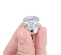 Polea de correa, polea interior de transmisión de potencia de orificio fijo de ranura única de aleación de aluminio de 2 piezas(8 mm)