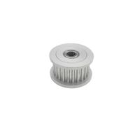 Polea de correa síncrona 15T 16T 18T 20T 22T 24 dientes HTD apertura de rueda de sujeción 3/4~7/8mm ancho de diente 6mm con rodamiento 1 unidad(Bore 6mm With teeth,20 Teeth-6mm)