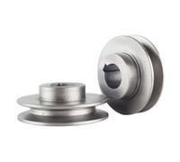 Polea de correa trapezoidal tipo A, polea de motor de hierro fundido de una sola ranura para herramientas eléctricas, compatible con compresores de aire, bombas y accionamientos industriales (24 x 70)