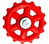 Polea de desviador trasero MTB 11T para bicicleta plegable | Material de resina fuerte, cambio suave, se adapta a sistemas de 6 a 8 velocidades, reduce el ruido de la cadena