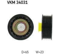 Polea de desvío/transmisión, correa trapezoidal con nervios SKF VKM 34031 para