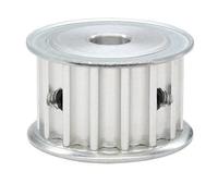 Polea de distribución 8M15T, paso 8 mm, dientes arco circular, ruedas planas aluminio en ambos lados, diámetro interior 8-20, ancho correa 15/20/25/30, 8M, 15(12 mm,1pc/Belt width 25 mm)