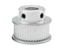 Polea de distribución aluminio GT2 2GT45 dientes (1/2/5 piezas), diámetro interior 5-14 mm, paso 2, ancho correa 6/10, for impresoras 3D 45(7 mm,2pcs/Belt Width 6 mm)