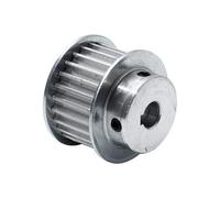 Polea de distribución HTD5M 25T con chavetero 21mm ancho de correa polea de correa de engranaje 8/10/12/18/19mm diámetro aleación de aluminio 25T polea de transmisión(Bore 16mm Key 5x2.3)