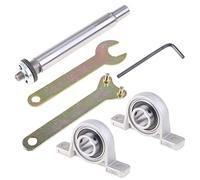 Polea de eje de rosca M14 para torno de madera, compatible con portabrocas K01-65 K02-65/50, diámetro del eje 20 mm