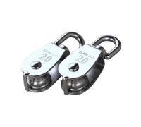 Polea de elevación de 2 piezas de 20 mm, polea de acero inoxidable 304, 2 piezas M20, polea simple para cuerdas