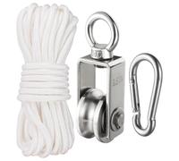Polea de elevación para cable - Rotación alta capacidad carga | Polea individual giratoria para tendedero gimnasio | kayak camping garaje almacén entusiastas polea de cable
