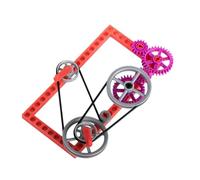 Polea de engranaje de clase escolar, juguete de aprendizaje en edad preescolar, herramienta de experimento de clase científica para niños en edad preescolar a partir de 5 años y desarrollo de