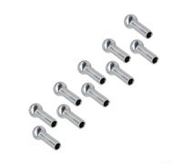 Polea de gimnasio Cable Ojal Terminal Tope hecho de hierro para 5mm 6mm Cable de acero Puerto Junta Home Fitness Gear Plata 10pcs (para cable de 6mm)