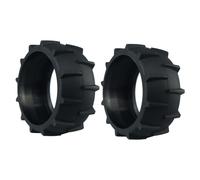 Polea de goma compatible con cortacésped robot A1, accesorio de repuesto negro de 110 x 40 mm, fácil de instalar para un cuidado óptimo del jardín (2 piezas)