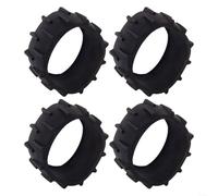 Polea de goma resistente compatible con robot Dreame A1, cortacésped, rueda delantera, protector de correa de transmisión negra, 110 x 40 mm, herramienta de jardinería al aire libre de larga duración