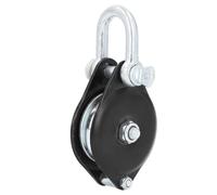 Polea de grillete giratorio, polea de gancho giratorio con capacidad de carga de 0,4 T, gancho de elevación de acero de aleación para velero y grúa, polea de vela compacta y