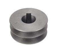 Polea de hierro fundido de doble ranura en forma de V for eje de motor - Accesorio de correa de distribución de precisión (1 pieza)(58x30x19mm)