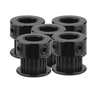 Polea de Iming Bel para Impresora 3D G 2, 5 Piezas de 6 Mm de Ancho Engranaje de Aluminio 2G 5 8 Mm Bel S 20 Ee H para Rueda Síncrona de 5 Mm de Diámetro (20 dientes, agujero