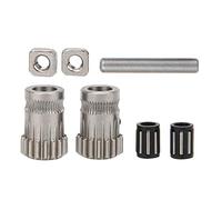 Polea de Impresora 3D Rueda de Alimentación Extrusora de Polea de Engranajes Dobles Kit de Engranaje de Conducción Accesorios para i3 MK2 / MK3