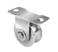 Polea De Inversión Para Cuerdas En U, Polea De Cuerda De Acero Inoxidable Con Rodamiento, Polea De Acero Inoxidable, Polea De Inversión Para Almacenes, Puertas Enrollables Capacidad De Carga 220Kg