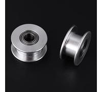 Polea de la correa dentada, 5pcs 6 tamaños diferentes 2GT 6mm / 10mm de ancho Correa dentada de la correa 16T / 20T 3mm / 5mm Bore Impresora 3D Accessary(W6mm, 20T, Bore 5, Toothless)