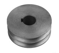 Polea de motor de doble ranura Polea de correa V Tipo A Accesorio de herramienta eléctrica de hierro fundido adecuado para A tipo V y correas dentadas (64 x 30 x 24 mm)
