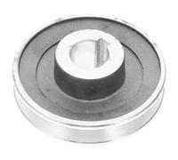 Polea de Motor de Embrague de Aluminio, Ranura Única, 24 Mm | Compresor de Aire y Máquina de Coser Industrial, Transmisión Estable, Instalación Sencilla, Color Plata