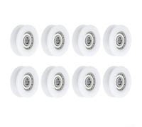 Polea de nylon 6x30x10m m del surco en U con los rodamientos ABEC3 del acero de Chrome clasificados para los usos industriales