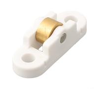 Polea de obturador deslizante antigua con carcasa de acero inoxidable y rodillo de rueda de cobre, repuesto de hardware vintage para puertas correderas, obturador de pantalla resistente a la corrosión