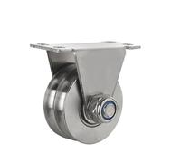 Polea de polea, poleas con rodamientos de bolas, polea de inversión, ruedas de acero inoxidable de 32 mm, plata, con tornillos y tubos de expansión, ruedas de pista para casa, gimnasio, exterior